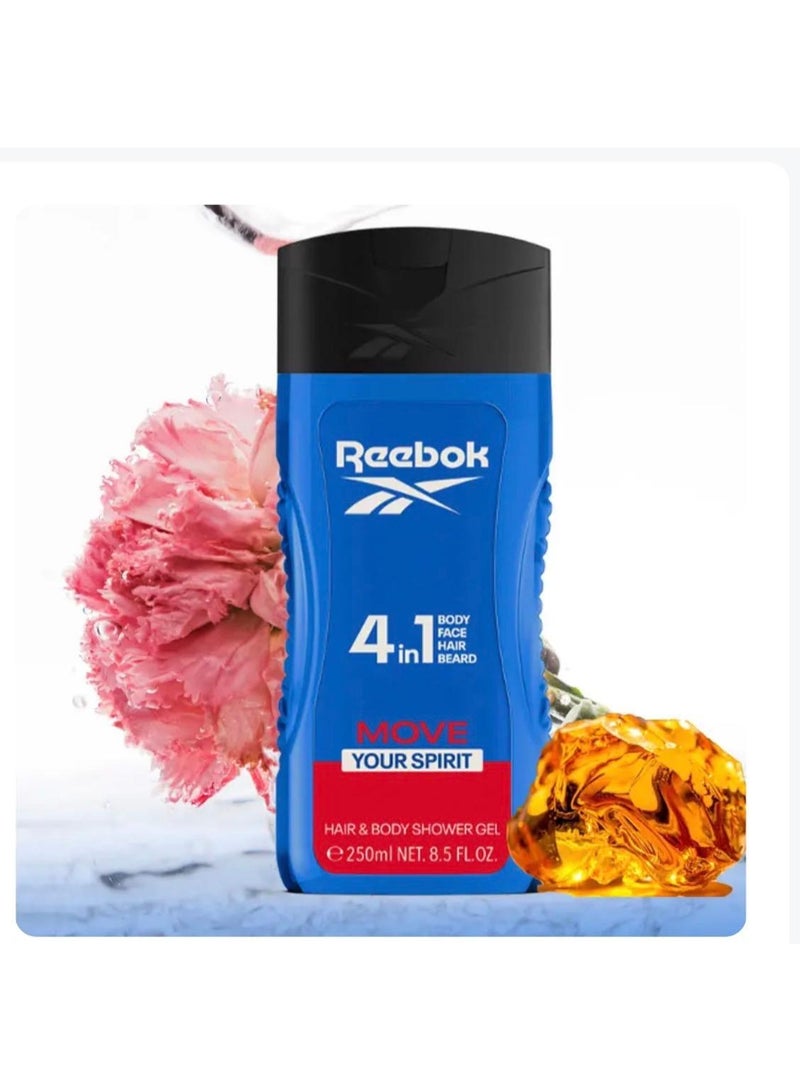 Reebok 4in1 Move Your Spirit Shower Gel - Image 2