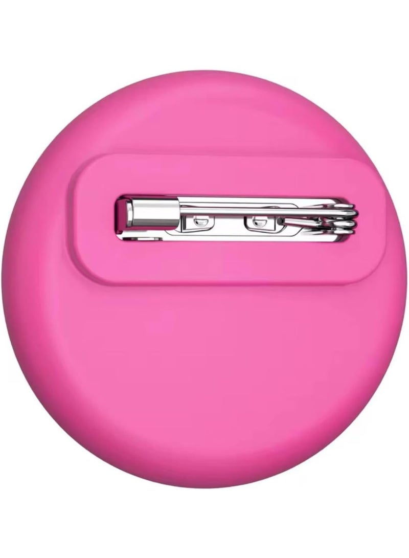 Compatible with Airtags Holder Kids Hidden,Silicone Case for AirTags with Invisible Pins, Anti Lost and Safety Pins Hidden Inside Clothes.Shoes.Backpack and Stroller for Children Elderly (Hot Pink) - Image 2