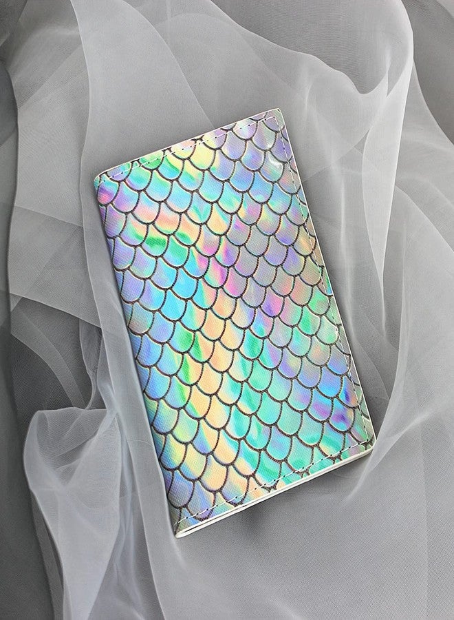 MayeBridge Cute Girls Passport Cover Women Passport Horder PU Leather Travel Unicorn Passport Book Holder For Teen Girls, Mermaid A, Cute - Image 3