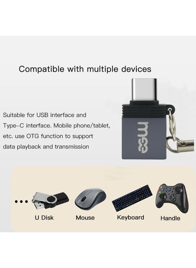 آیمی محول IMee IM-229 USB 3.0 Type-C OTG - نقل بيانات عالي السرعة، سبيكة متينة، تصميم صغير الحجم، للهواتف/الأجهزة اللوحية/الكمبيوتر المحمول - توصيل أقراص U، والماوس، ولوحة المفاتيح، والكاميرا، والطابعة والمزيد - Image 5