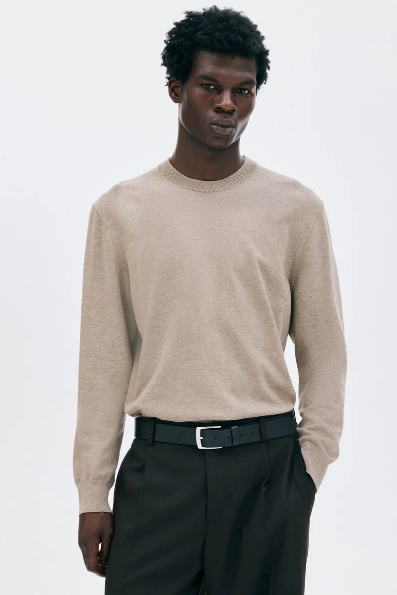 H&M Regular Fit Fine-knit jumper