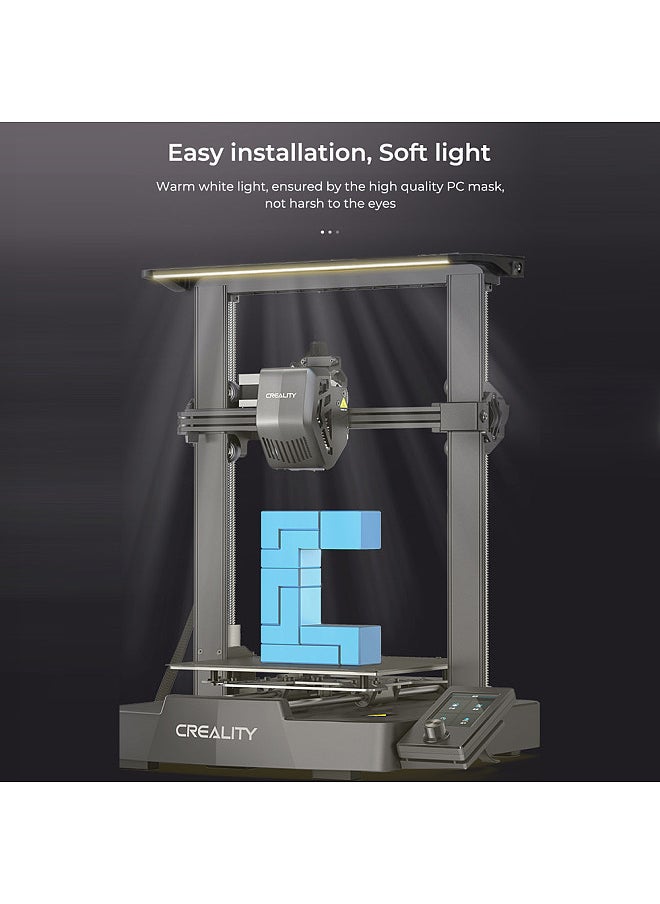 Creality 3D LED Light Bar Kit Energy Saving and Easy Installation Soft Light No Strobe for Printer Ender-3V3 SE / Ender-3V3 KE 24V/5W  - Image 3