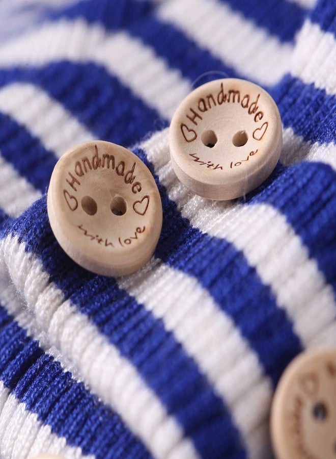 MASONEE 100pcs 3/4inch Handmade Wood Buttons for Crafting & Sewing - Round Shaped, 2 Holes, 20mm - Image 5