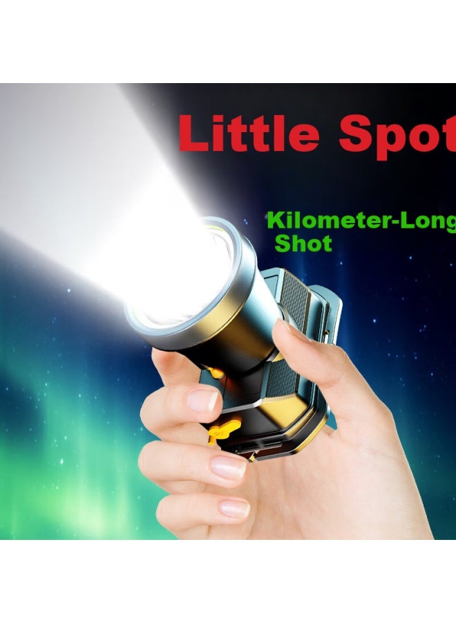 General of Light Bright General Rechargeable High-power Small Headlamp Ultra-bright Head-worn Flashlight Outdoor Lighting Long Battery Life Mining Lamp For Beachcombing - Image 2