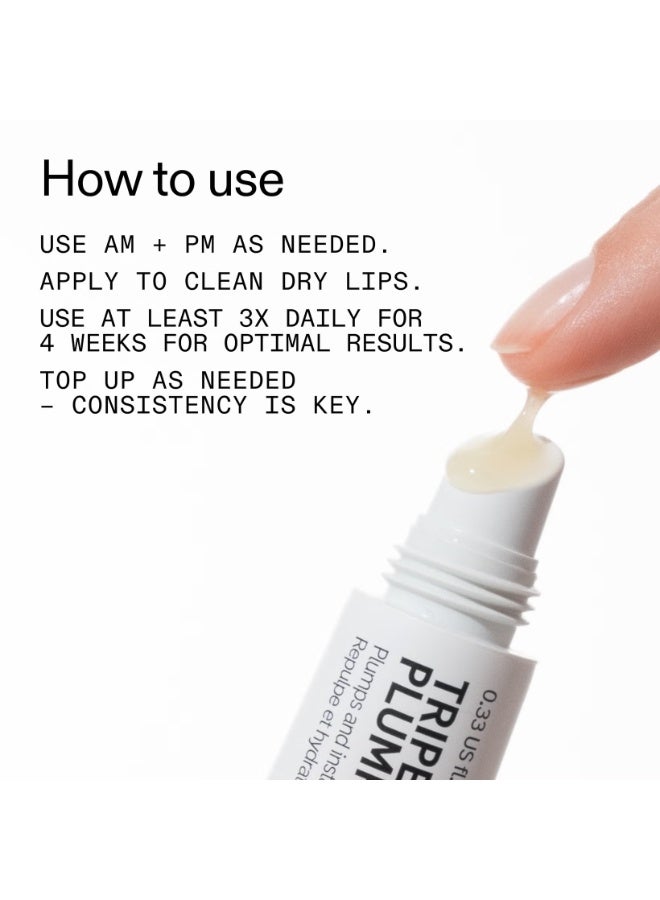 مرطب الشفاه الثلاثي الببتيد من إنكي ليست - شفاف - Image 3