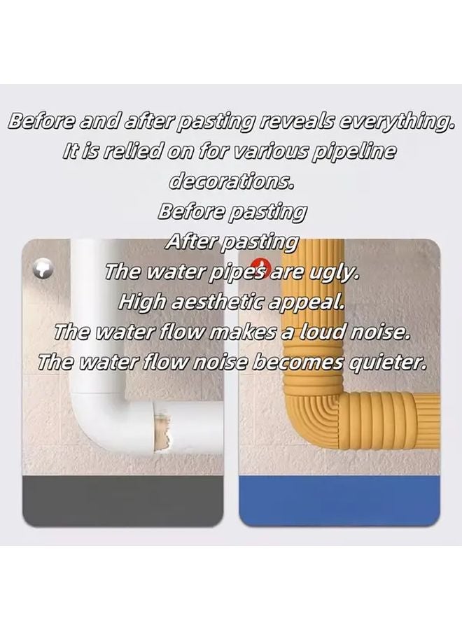 3Pcs Self Adhesive Pipe Insulation Wrap Thickened Outdoor Water Pipe Cover - Image 5