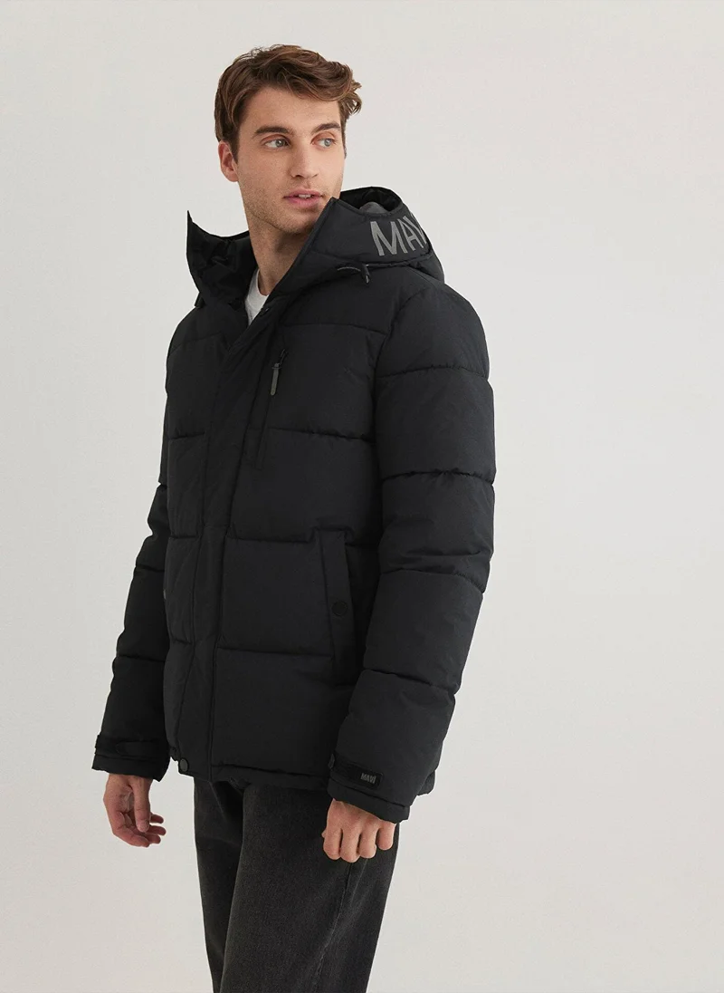 MAVI Hooded Black Coat