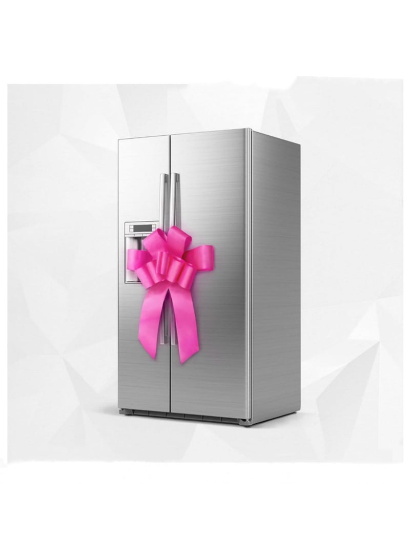 1 قطعة 30 بوصة ربطة سيارة عملاقة، ربطة هدايا كبيرة لتغليف الهدايا لعيد الميلاد والزفاف والذكرى السنوية، زينة شريط ضخم للسيارات والاحتفالات باللون الوردي - Image 4