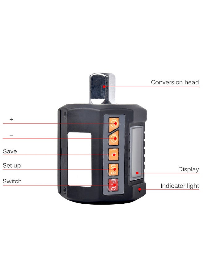 Generic - Digital Torque Adapter Electronic Torque Meter with LCD Display Measure Torque in Nm, Kg-Cm, Ft-Lb, In-Lb Torque Wrench Range 0.9-30Nm - Image 1