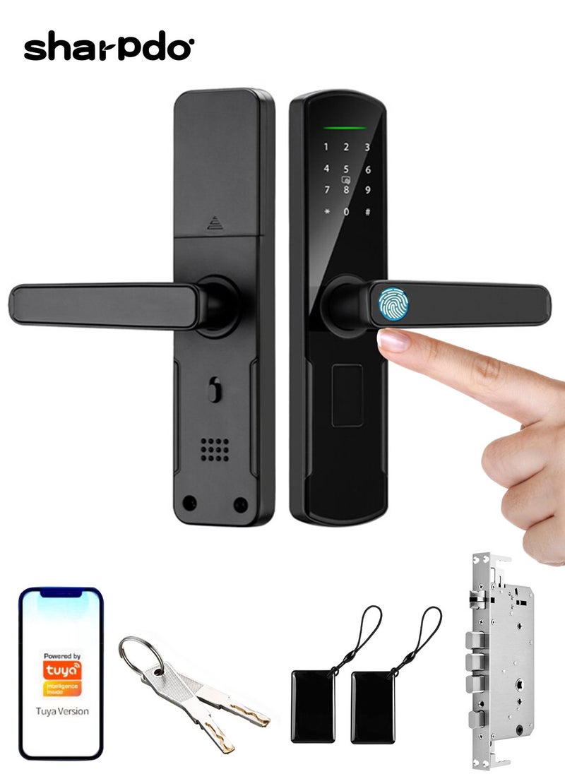 Sharpdo Smart Lock  with Wi-Fi, Keyless Entry Door Lock, Easy Installation, App Remote Control, Auto Lock  - Image 1