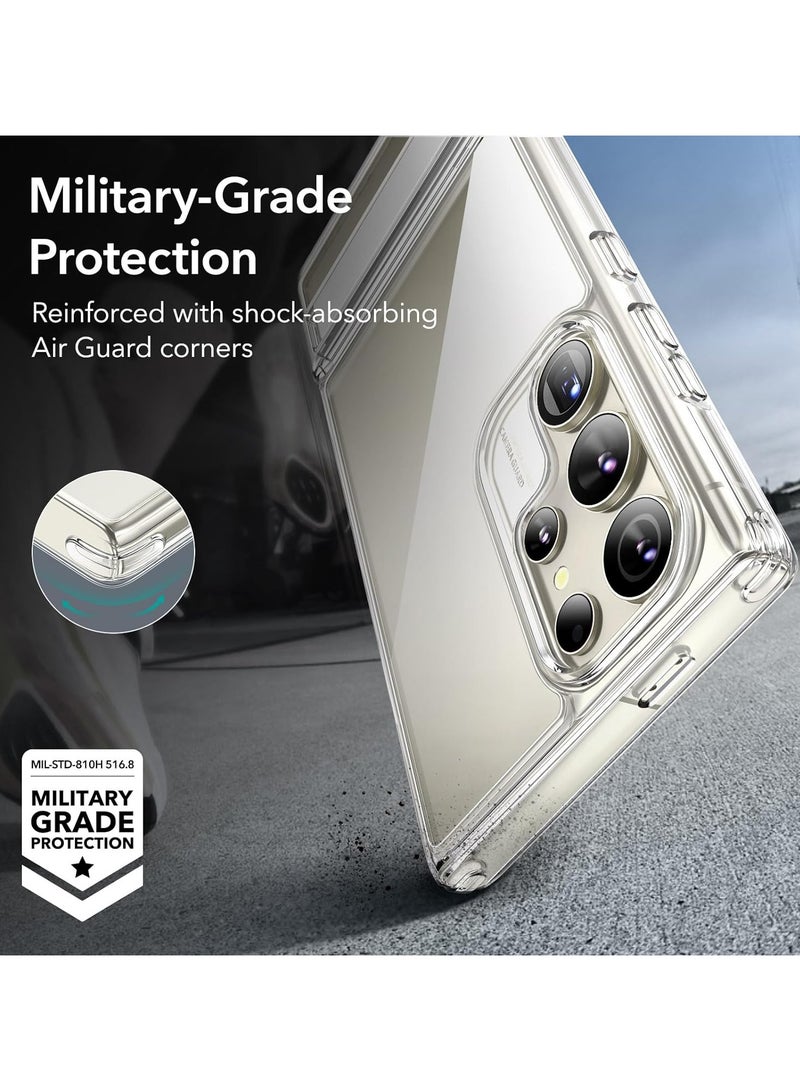 عام لحالة Samsung Galaxy S24 Ultra، حالة وقوف مع 3 وضعيات وقوف، حماية من السقوط عسكرية المستوى، حالة نحيفة جدًا مقاومة للصدمات - Image 5