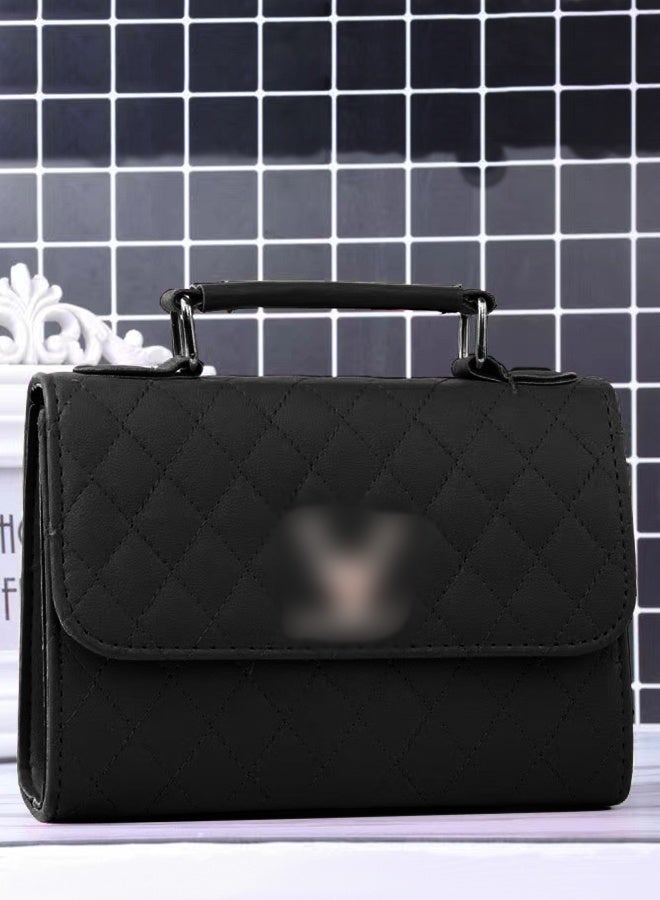 DUNISO Women's crossbody bag,PU leather handbag bag，fashion shoulder bag，handbag with three pockets inside，with adjustable shoulder strap,suitable for shopping, dating, travel and work，black - Image 5