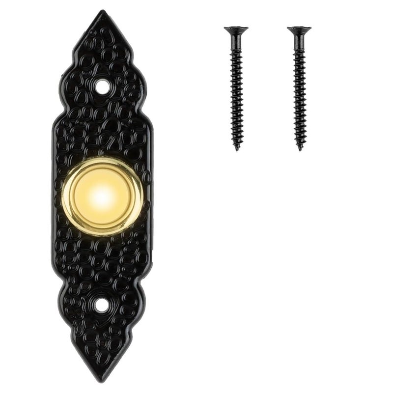 Vintage Style Wired Doorbell Button with Glow Classic Brass Finish Easy Home Installation - Image 5