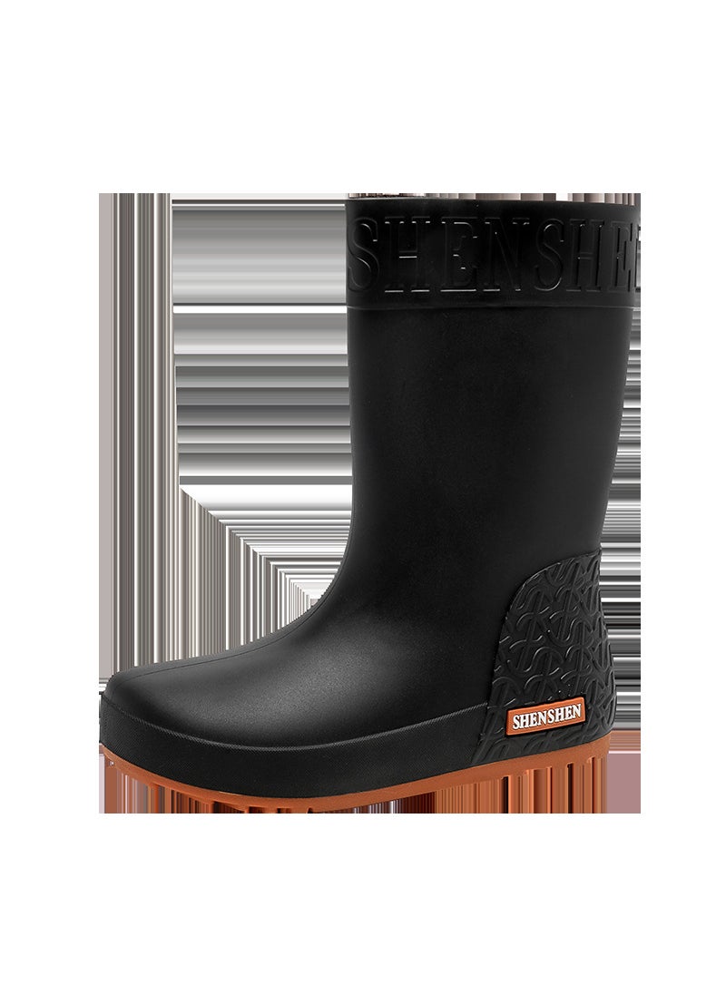 Generic Fashionable Womens Waterproof Rain Boots Black 