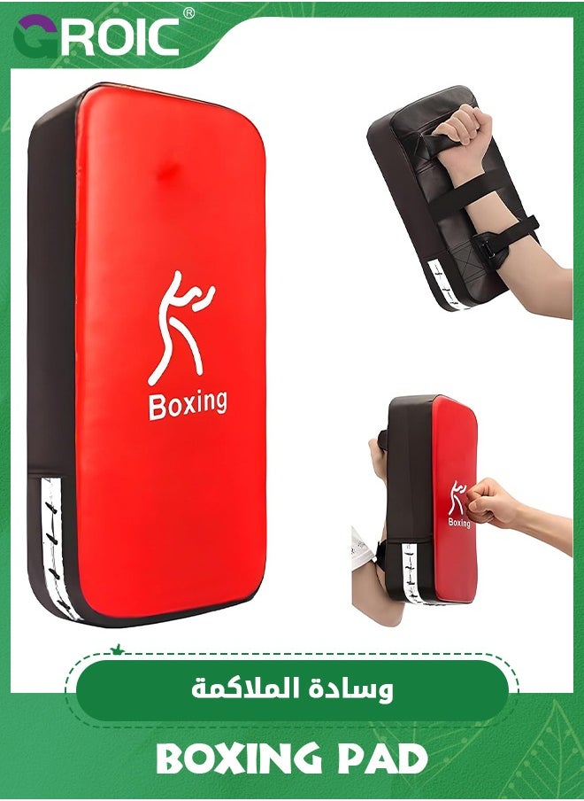 GROIC Boxing Pads Punching Mitts, Shock Absorbent Training Hand Pads, Extra Large & Thicken Leatherette Boxing Equipment,Ideal for Karate, Muay Thai Kick, Sparring, Dojo, Martial Arts, MMA  - Image 1