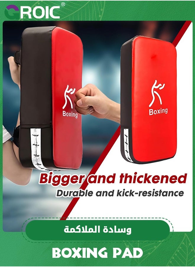 GROIC Boxing Pads Punching Mitts, Shock Absorbent Training Hand Pads, Extra Large & Thicken Leatherette Boxing Equipment,Ideal for Karate, Muay Thai Kick, Sparring, Dojo, Martial Arts, MMA  - Image 3