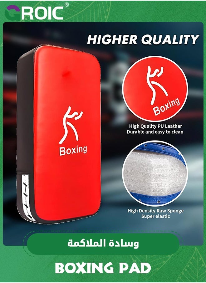 GROIC Boxing Pads Punching Mitts, Shock Absorbent Training Hand Pads, Extra Large & Thicken Leatherette Boxing Equipment,Ideal for Karate, Muay Thai Kick, Sparring, Dojo, Martial Arts, MMA  - Image 5