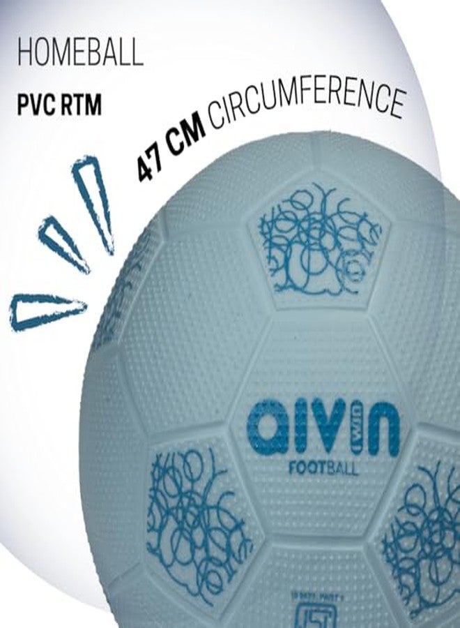 AIVIN كرة قدم أيفين للعب المنزلي | مصنوعة من مادة PVC RTM عالية الجودة | سطح مانع للانزلاق | محيط رسمي 47 سم | كرة قدم للعب داخل الصالات (سكاي، 1) - Image 5