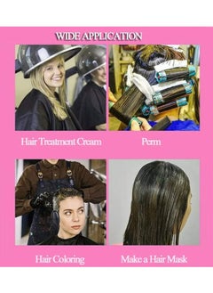 HY 10 Pcs Black Professionale Hair Salon Ear Cover Pads Sheets Ear Protector Hairdressing Dye Coloring Caps Ear Prtotection Earmuff for Hair Salon Hair Coloring Hair Treatment  - Image 2