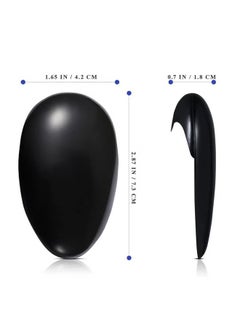 HY 10 Pcs Black Professionale Hair Salon Ear Cover Pads Sheets Ear Protector Hairdressing Dye Coloring Caps Ear Prtotection Earmuff for Hair Salon Hair Coloring Hair Treatment  - Image 4