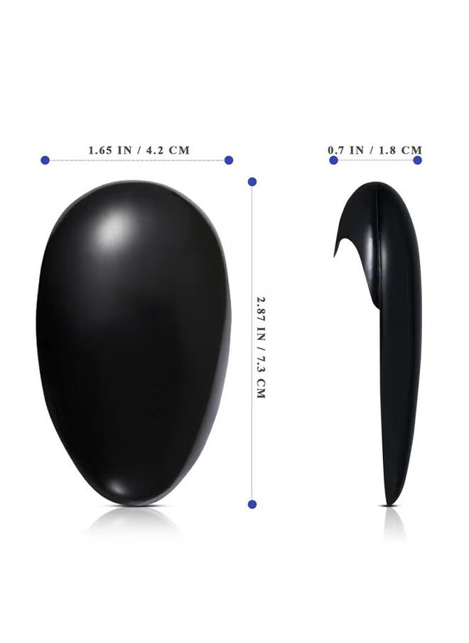 HY 10 Pcs Black Professionale Hair Salon Ear Cover Pads Sheets Ear Protector Hairdressing Dye Coloring Caps Ear Prtotection Earmuff for Hair Salon Hair Coloring Hair Treatment  - Image 4