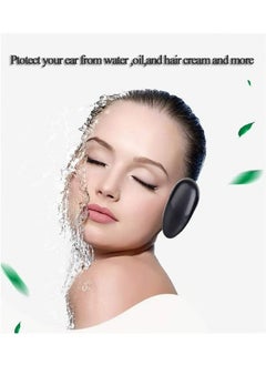 HY 10 Pcs Black Professionale Hair Salon Ear Cover Pads Sheets Ear Protector Hairdressing Dye Coloring Caps Ear Prtotection Earmuff for Hair Salon Hair Coloring Hair Treatment  - Image 5