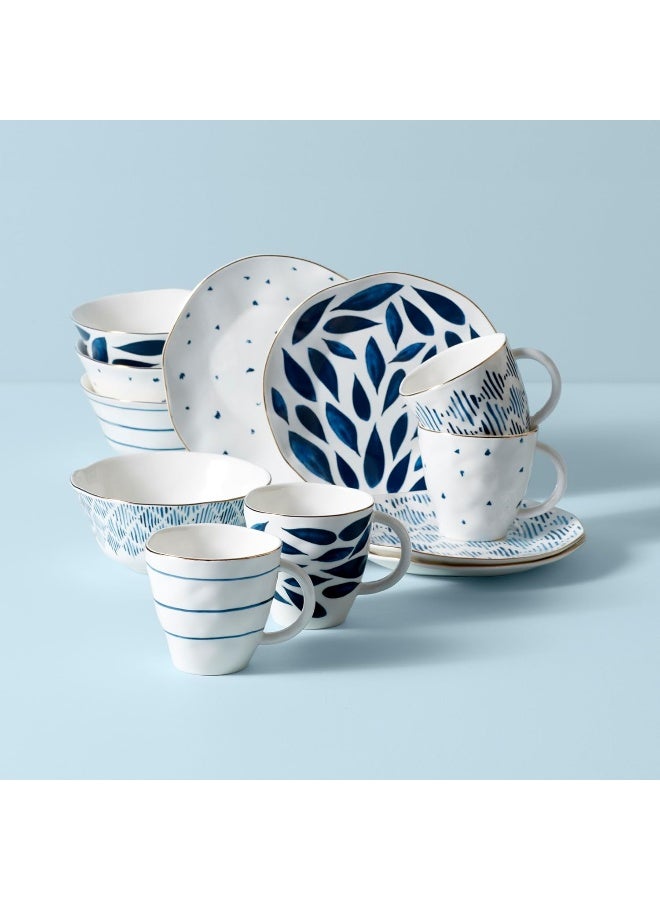 LENOX Lenox Blue Bay 12Piece Dessert Set 1030 LB  - Image 2