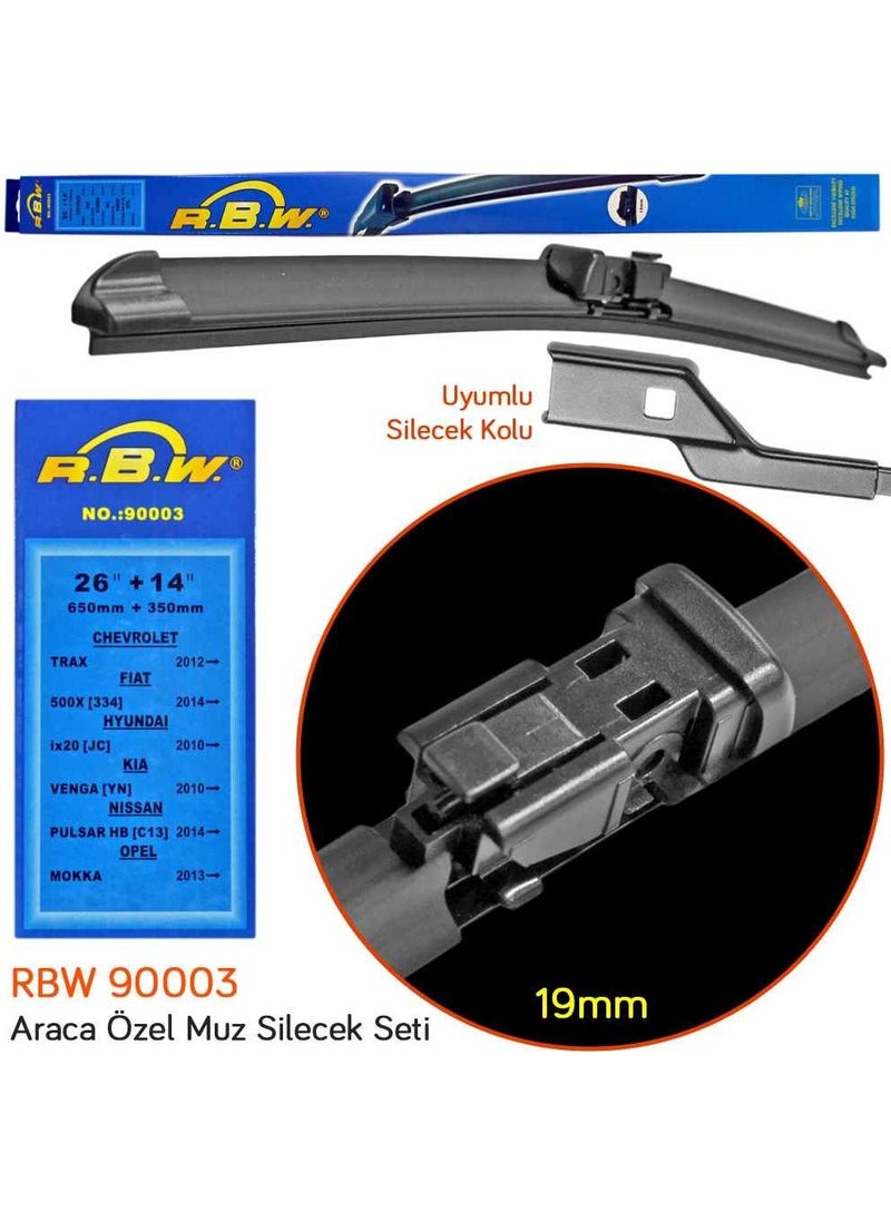 RBW 90003 Opel Mokka 2013- Front Wiper Set  - Image 3
