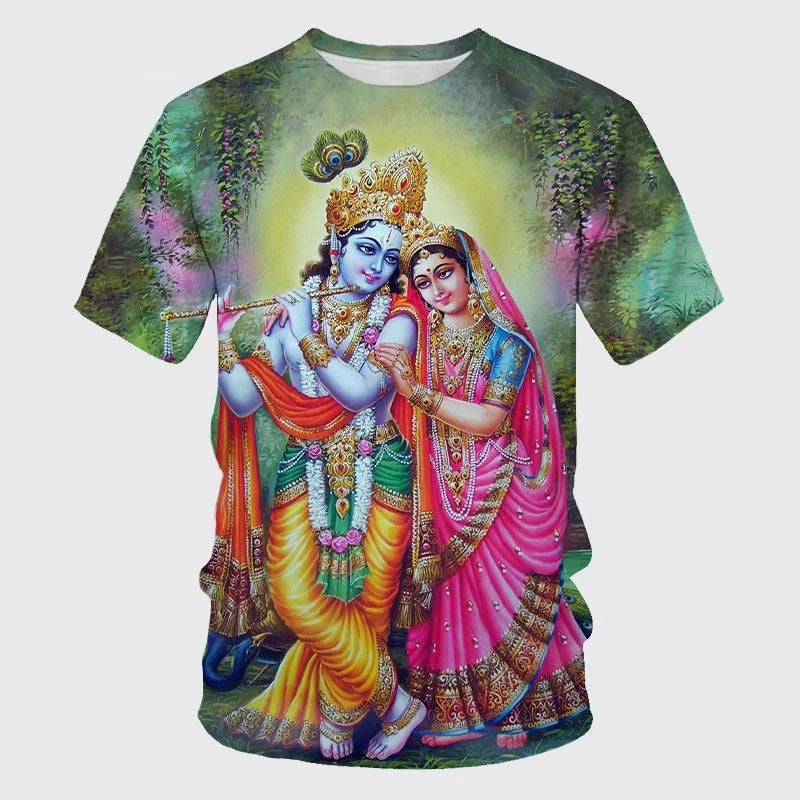 India Totem 3D Printing Men'S Casual Short Sleeve T-Shirt New Men'S T-Shirt Supply - Image 5