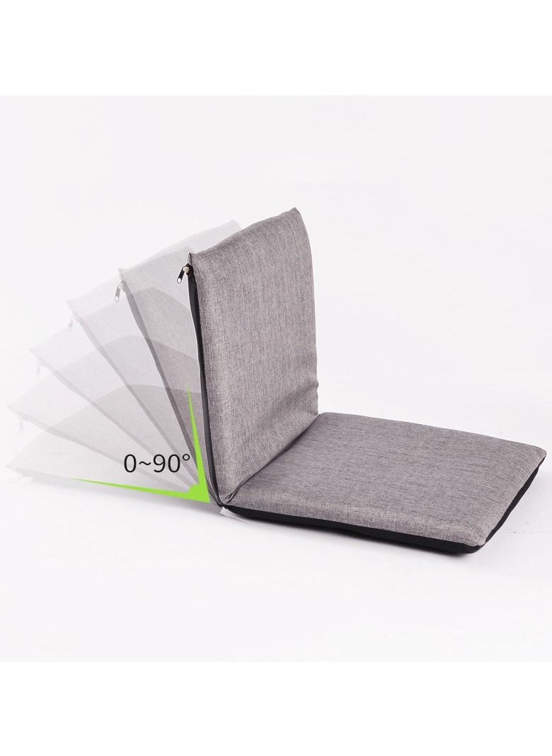 XiuWoo - Foldable Adjustable Floor Chair High Back Couch Lounge Recliner Lazy Sofa for Home Living Room Balcony Bay Window - Image 1