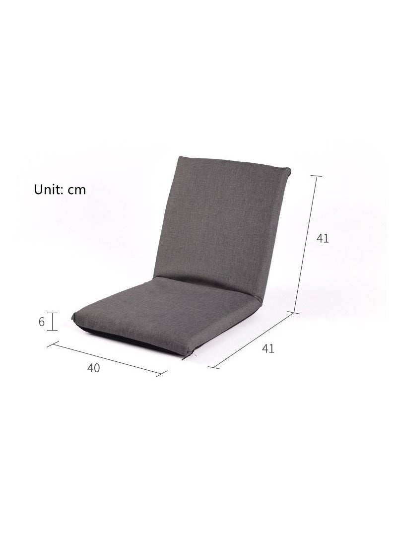 XiuWoo - Foldable Adjustable Floor Chair High Back Couch Lounge Recliner Lazy Sofa for Home Living Room Balcony Bay Window - Image 1