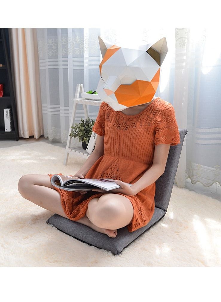 XiuWoo - Foldable Adjustable Floor Chair High Back Couch Lounge Recliner Lazy Sofa for Home Living Room Balcony Bay Window - Image 1