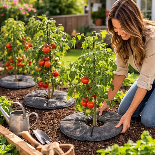 SteadySpringR Smart 30Day Watering Mat Auto Refills with Rain for Tomato Plants Peppers Veggies Perennials Annuals in 12 Gallon Containers or with a 7 in to 10 in Root Ball 1 - Image 3