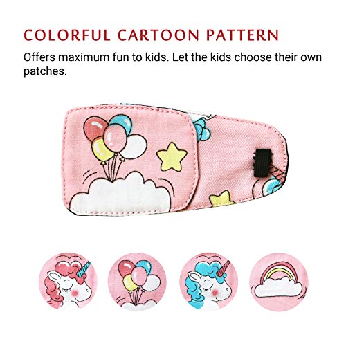 Astropic Cotton & Silk Left Eye Patch for Kids Glasses (Left Eye, Balloon) - Image 5