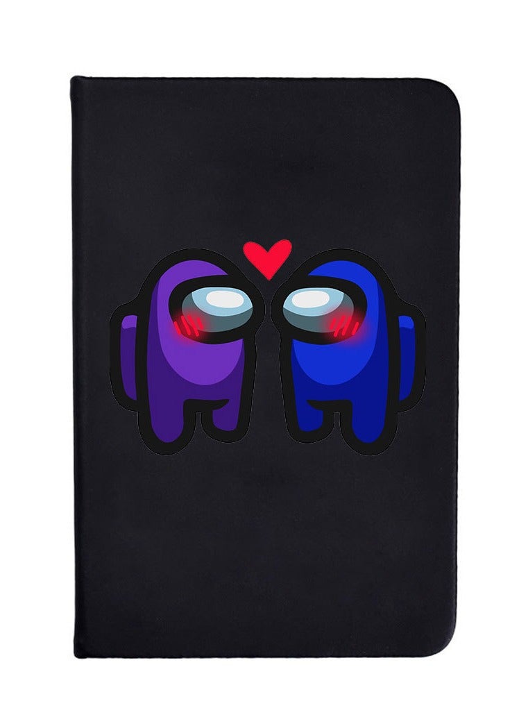 Nariele Among Us Black Matte Minimalist Cartoon Notebook