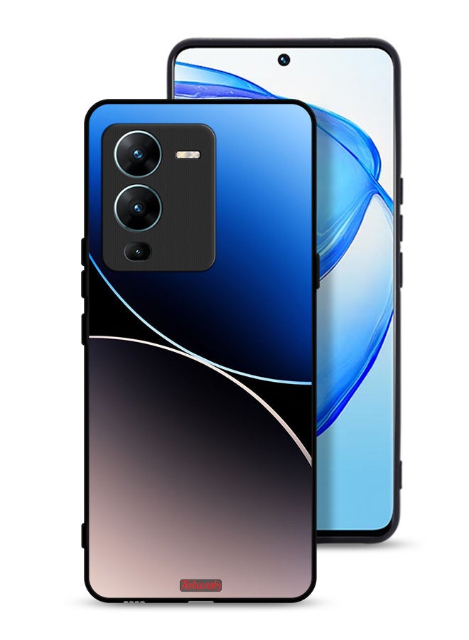 Tolwak Vivo V25 Pro 5G Protective Case Cover Curve Lines Pattern - Image 1
