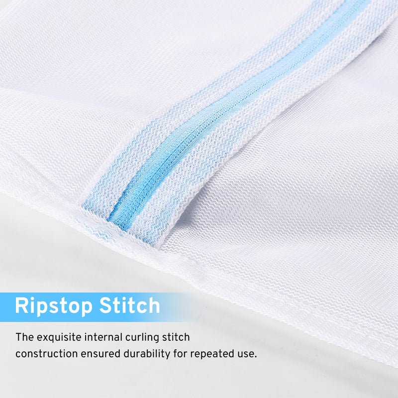 urezorgear Ultimate 7 Pack 6 Size Mesh Laundry Bags Set for Delicates with AUTO-Lock Zipper, Lingerie Bags for Washing Delicates, Laundry Bags Mesh Wash Bags, Delicates Laundry Bag for Jeans,Blouse,Stocking,Bra - Image 5