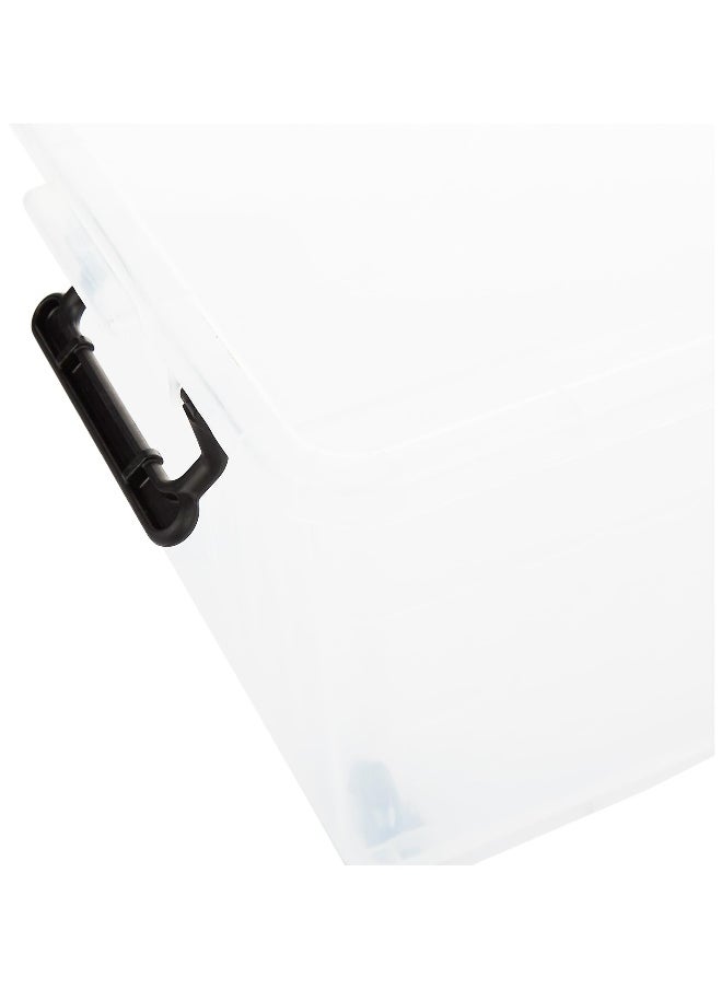 Cosmoplast - 22L Plastic Storage Set of 6 Box with Wheels & Lockable Lid (Off White) - Image 1