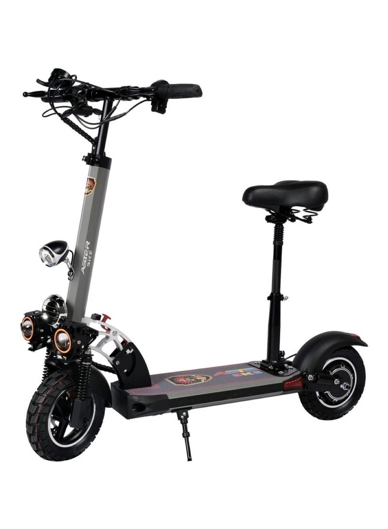 Aster E10 High Powered Electric Bike for Efficient Commuting Grey - Image 1
