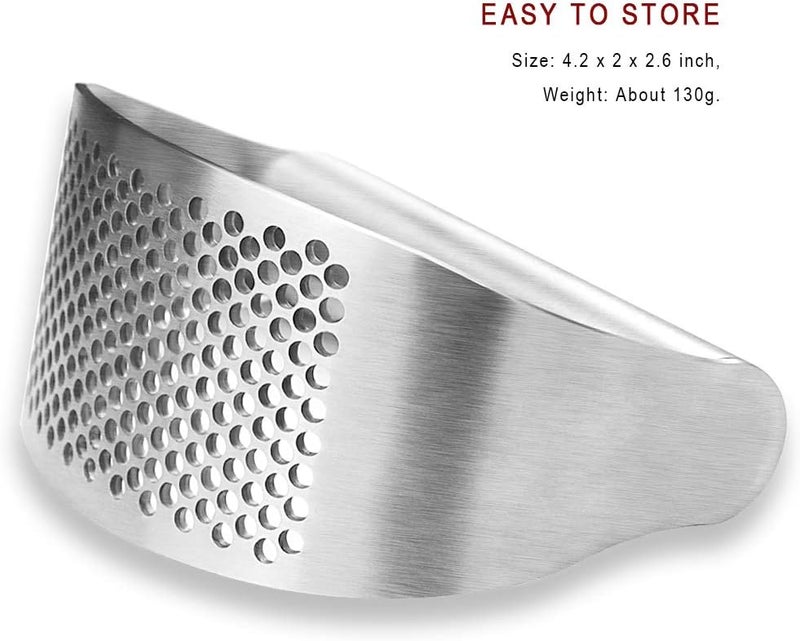 AmDONGKING Garlic Press Rocker, Bottle Opener, Stainless Steel Garlic Crusher Chopper Squeezer Slicer Mincer - Image 5