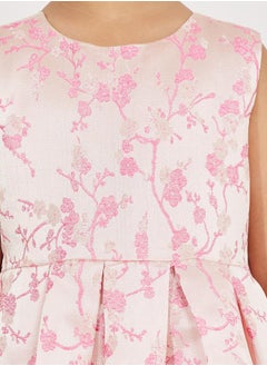 Styli Jacquard Dress with Fold Pleated  - Image 3