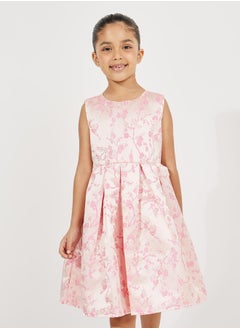 Styli Jacquard Dress with Fold Pleated  - Image 2