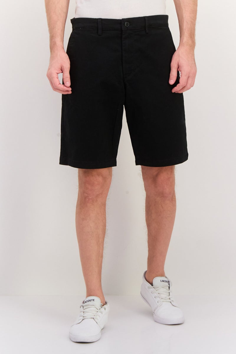 GAP Men Plain 10 Inseam Basic Shorts, Black - Image 1