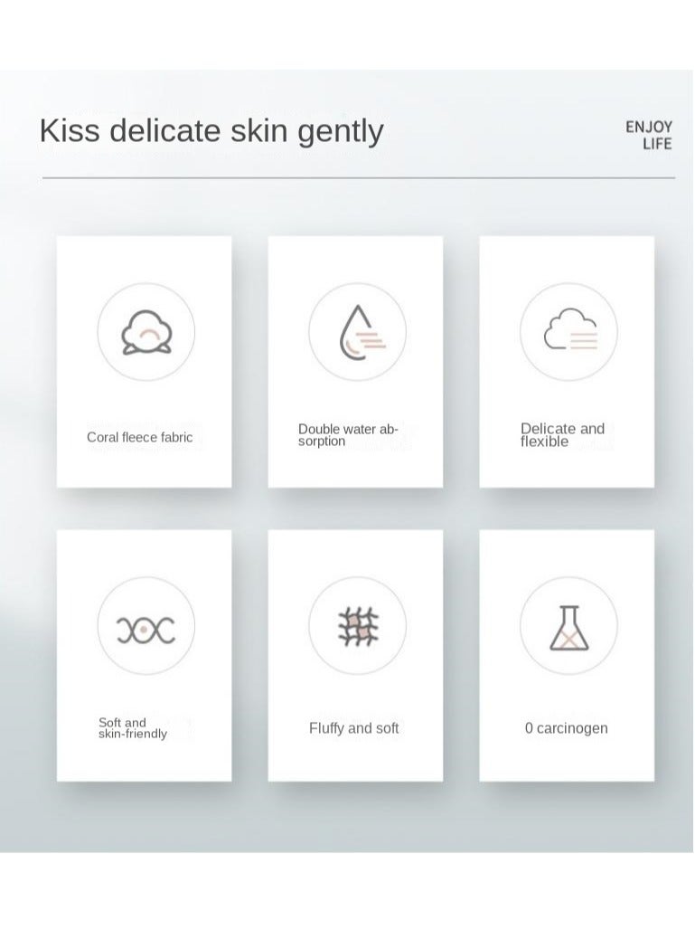 Bluejw مجموعة من ثلاث قطع من مناشف الحمام الناعمة - Image 2