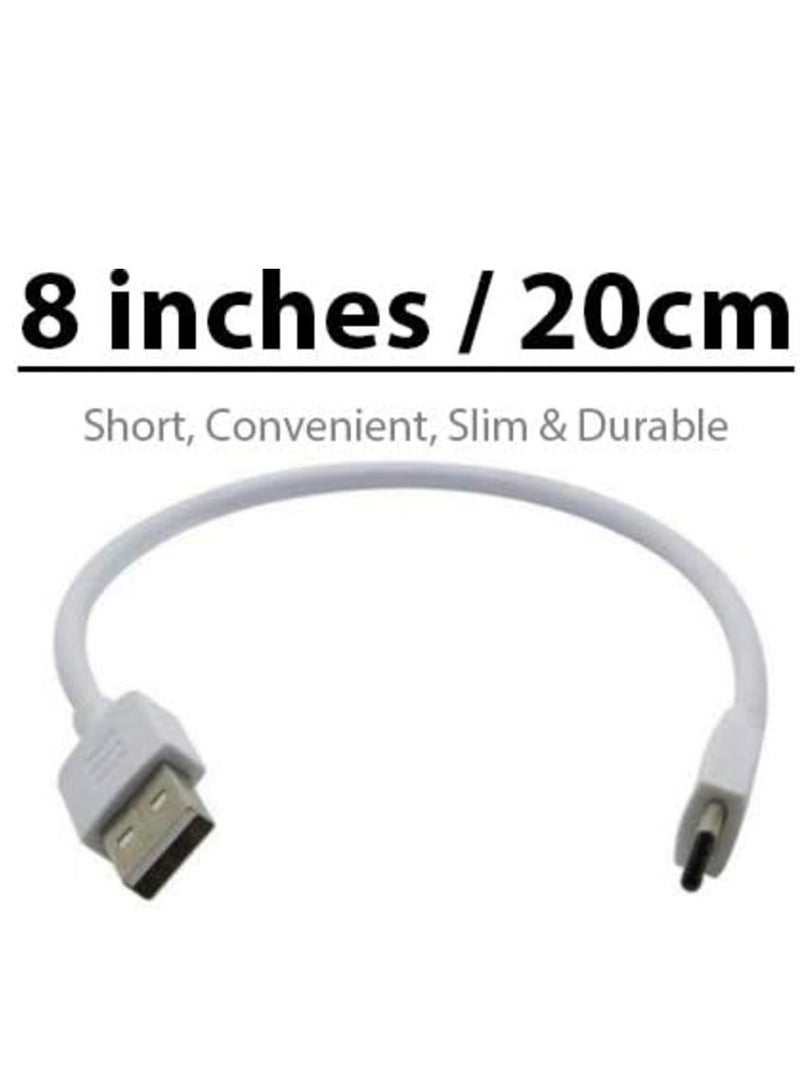ELTRAZONE USB Type-C Cable (1.5m) for Xiaomi Redmi Note 10 Pro – Fast Charging & Quick Data Transfer, White - Image 3