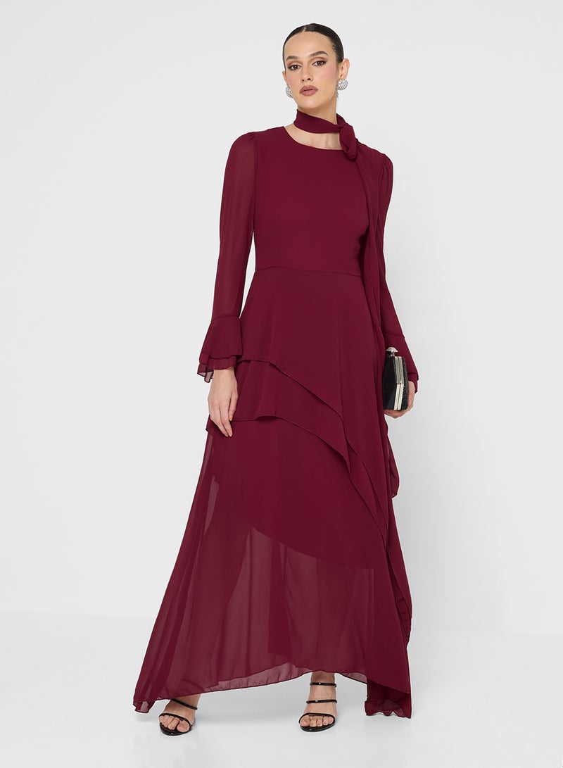 خزانة فستان مكشكش غير متماثل - Image 4