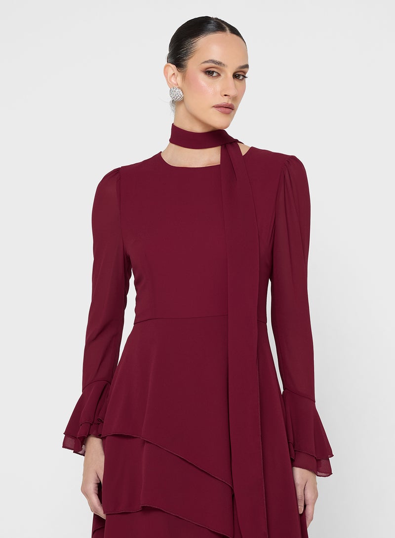 خزانة فستان مكشكش غير متماثل - Image 3