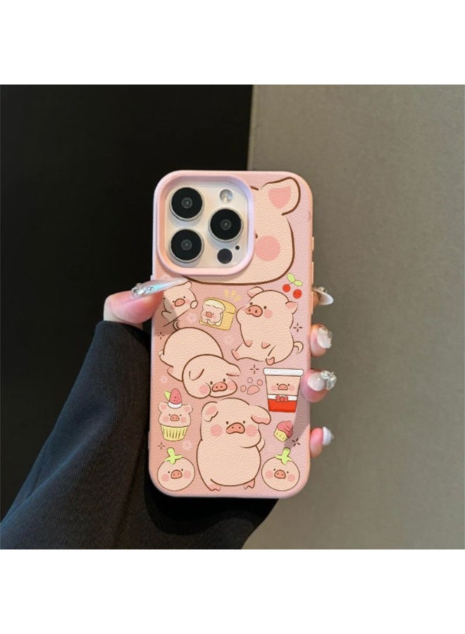 NIBEMINENT Cartoon Pig Protective TPU Case Cover For iPhone 15 - Image 1