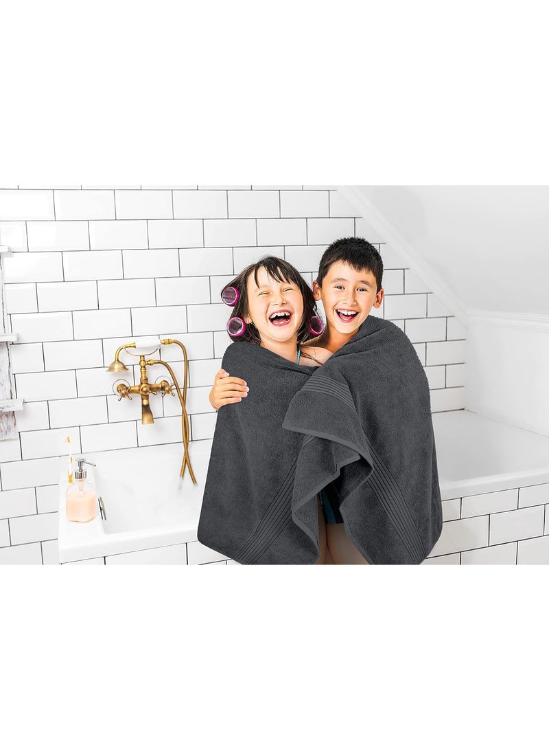 Utopia Towels 700 GSM Premium Cotton Extra Large Bath Towel (90 x 180 cm) Soft Luxury Bath Sheet - Grey - Image 2