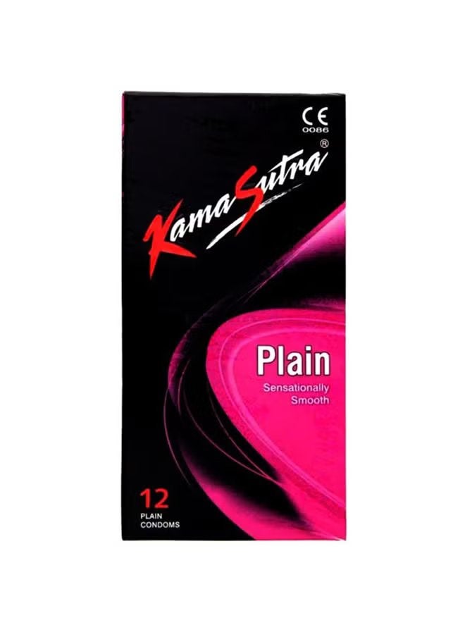 KamaSutra Plain Condoms – 12 Count | Classic Comfort & Protection